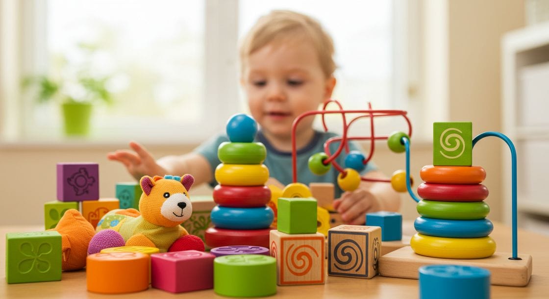 Tipos de brinquedos para estimular o desenvolvimento do bebê