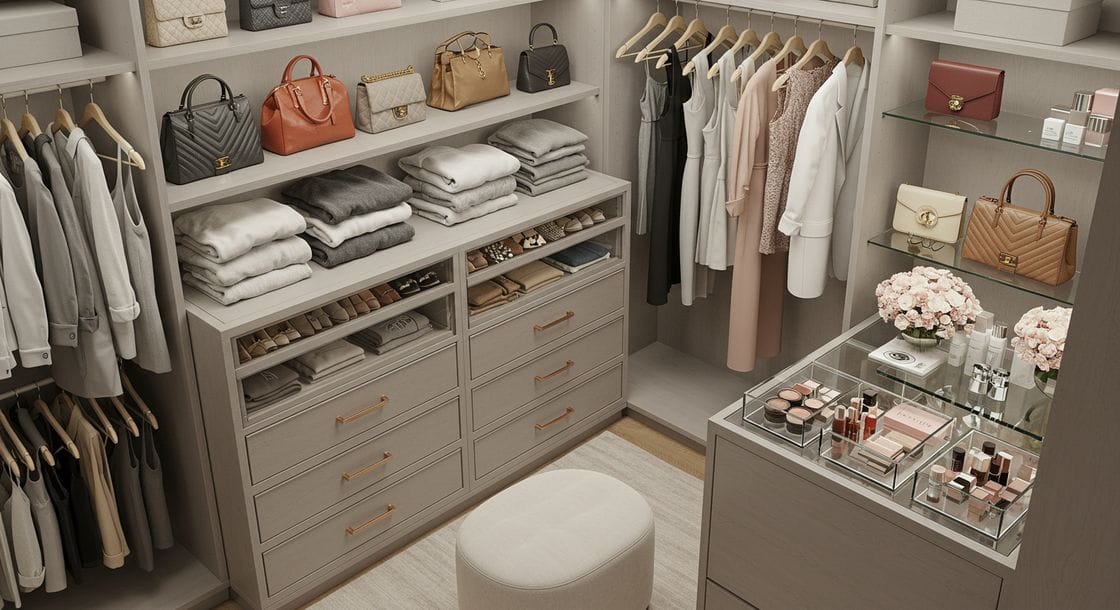 Dicas para organizar o seu guarda-roupa e seus produtos de beleza
