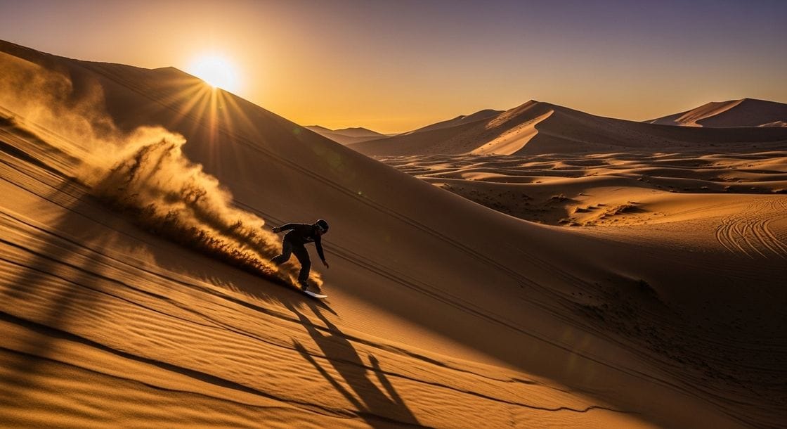 Aventuras de Sandboard em Dunas Monumentais