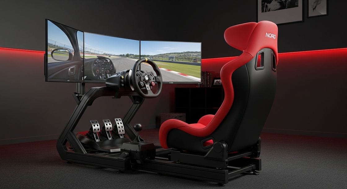 Cadeiras de Simulação de Corrida com Custo-Benefício