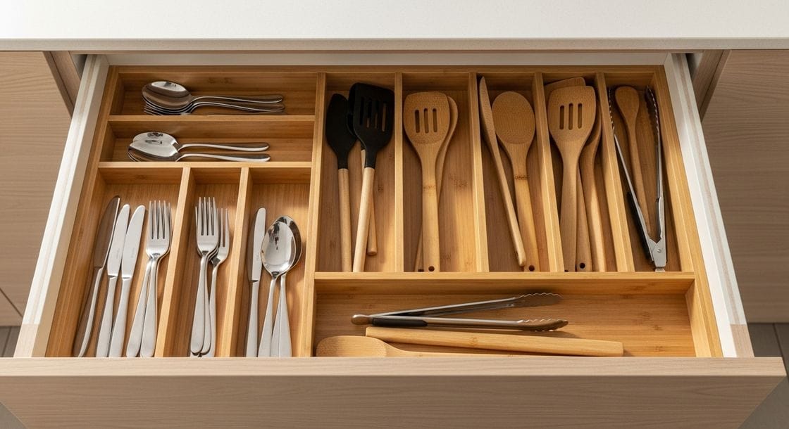 Organizadores de Gaveta para Cozinhas Eficientes