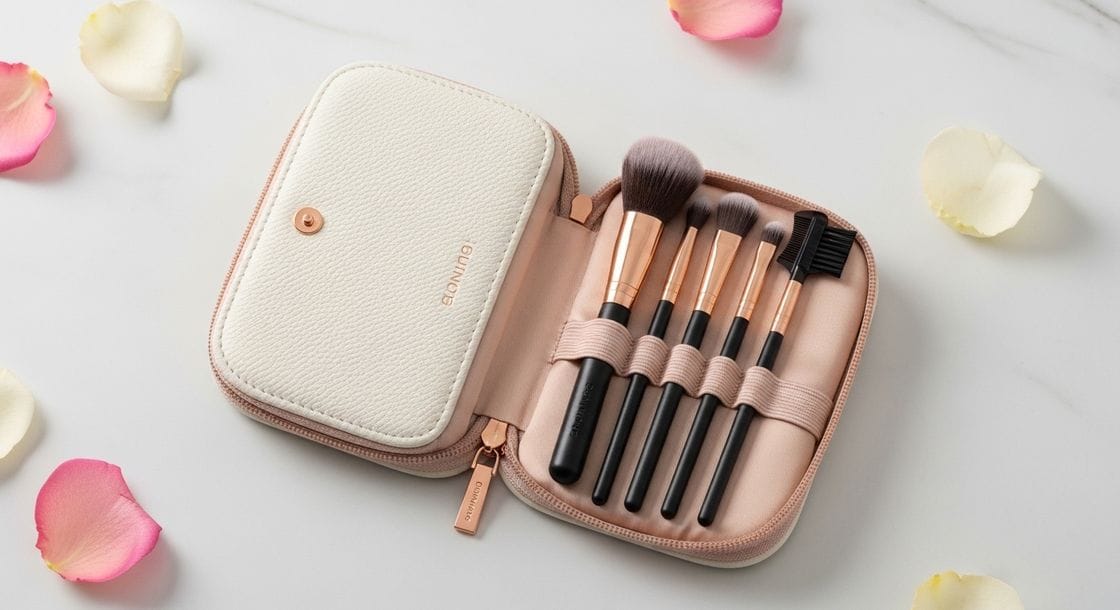 Kits de Pincéis Portáteis para Retocar a Maquiagem