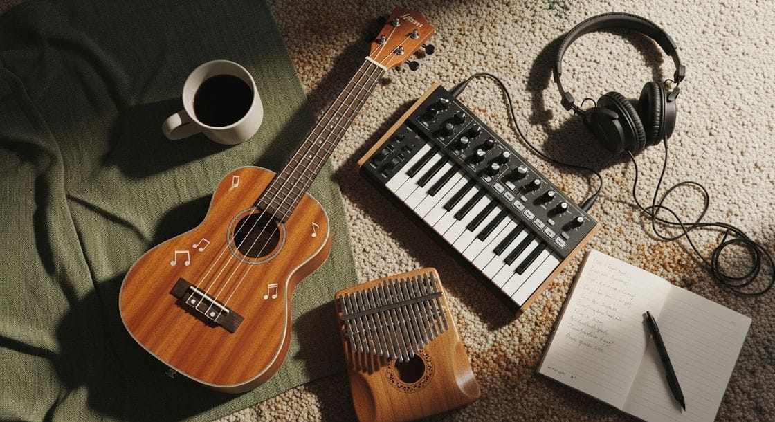 Hobbies de Música DIY com Instrumentos Portáteis