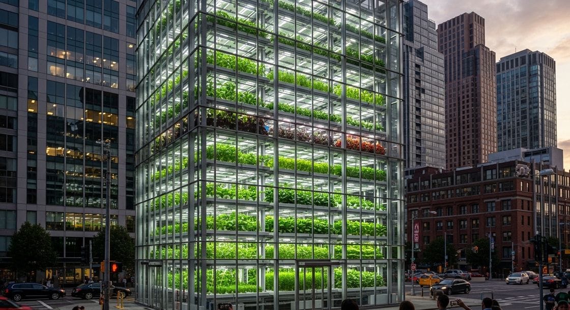 Inovações em Agricultura Vertical Urbana