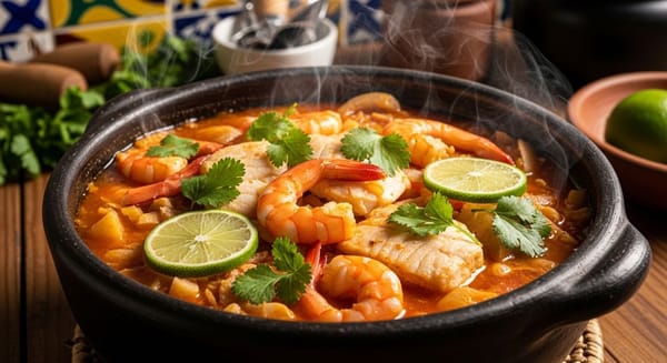 Pratos de Frutos do Mar com Toque Brasileiro