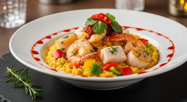 Pratos de Fusão Culinária Brasileira e Internacional