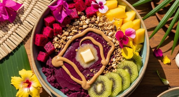 Receitas de Açaí Criativo com Toppings Diferentes