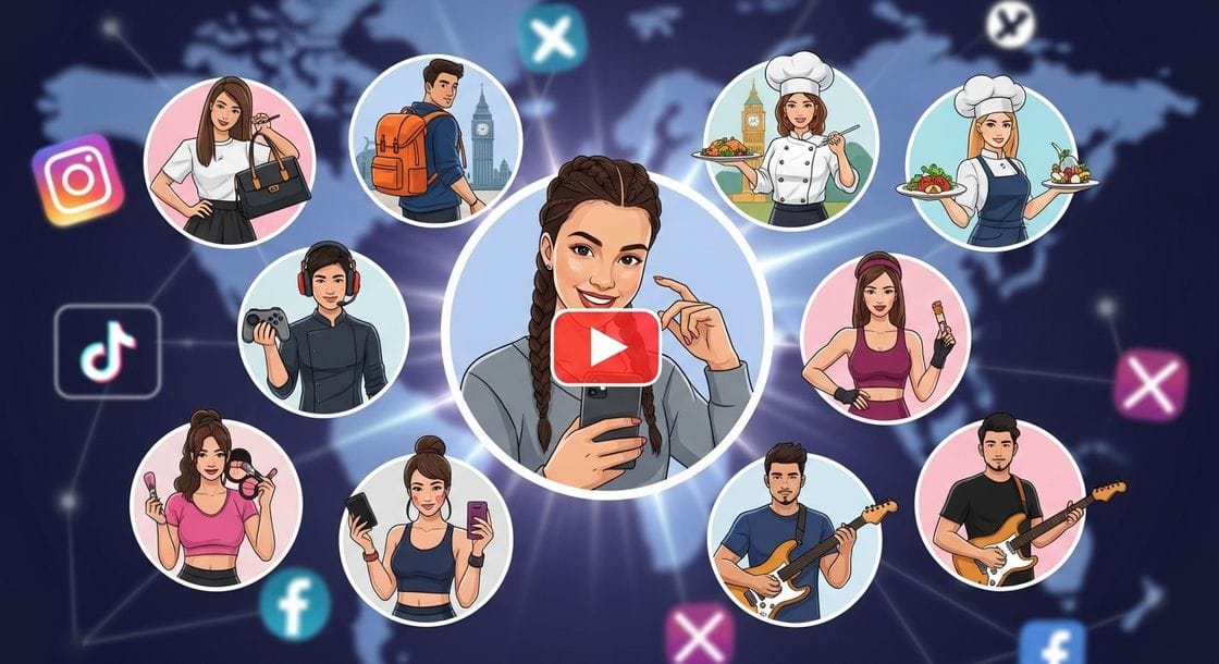Tendências de Influenciadores Digitais em Diversos Países
